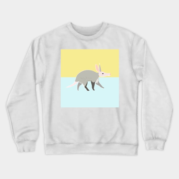 Ardy Aardvark Crewneck Sweatshirt by lou351007